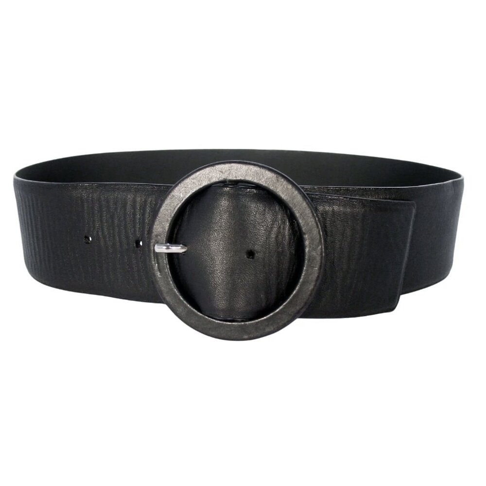 COS Wide Leather $99 Belt Women's S/XS (25.5 - 30.5 in) - Made in PORTUGAL